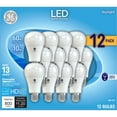 thumbnail image 1 of GE Daylight LED 60W Equivalent General Purpose A19 Light Bulbs (12-Pack), 1 of 4