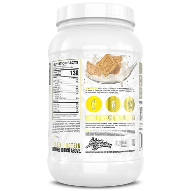 Ryse 25g Loaded Protein Powder, Cinnamon, 2 lbs. - Samsclub.com