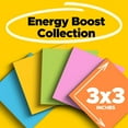thumbnail image 2 of Post-it Super Sticky Notes, 3 in. x 3 in., Energy Boost Collection, 14 Pads/Pack, 2 of 14