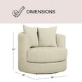thumbnail image 4 of Elliot Oversized Moon Swivel Chair, Assorted Colors, 4 of 11