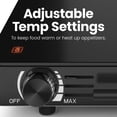 thumbnail image 4 of Chefman Family-Sized Glass Top Warming Tray, 21" x 16", 4 of 7
