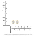 thumbnail image 3 of Lab Created Fancy Cut Diamond Stud Earrings in 14K Gold, 3 of 6