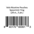 thumbnail image 1 of Velo Oral Tobacco Nicotine Pouches, Spearmint, 7mg, 20 ct., 5 pk., 1 of 1