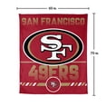 thumbnail image 7 of Logo Brands San Francisco 49ers 60"x70" Super Plush Blanket, 7 of 7