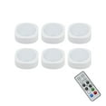 thumbnail image 1 of Cedar Hill Integrated LED Puck Lights 100 Lumens with Remote Control, 6-Pack, 1 of 10