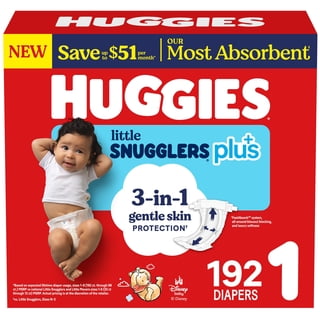 Huggies Little Snugglers Plus Baby Diapers, Size Newborn-2