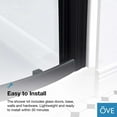 thumbnail image 15 of Breeze 38” x 38” x 77” Corner Shower Kit with Clear Glass, Walls, Base and Hardware, 15 of 21