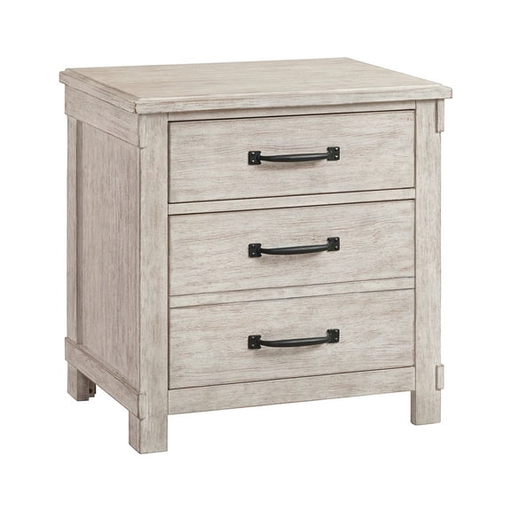 Society Den Jack 2-Drawer Nightstand with USB Ports