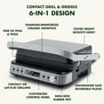 thumbnail image 3 of GreenPan 6-in-1 Stainless Steel Electric Grill and Griddle, 3 of 10