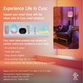 thumbnail image 5 of GE Cync Direct Connect A19 Smart LED Light Bulbs, Color Changing Smart Lights, Matter Compatible, Works with Alexa and Google Home (4 Pack), 5 of 9