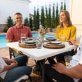 thumbnail image 9 of Lifetime 34" Residential Square Fold-In-Half Table, White, 9 of 10