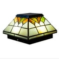 thumbnail image 1 of Classy Caps 5" x 5" Stained Glass Wellington Solar Post Cap, 1 of 9