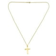 thumbnail image 2 of 14K Yellow Gold Cross on 22" Chain, 2 of 4