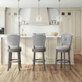 thumbnail image 5 of HH2Home Santa Clara II Wood and Upholstered Swivel Bar Stool or Counter Stool, 5 of 9