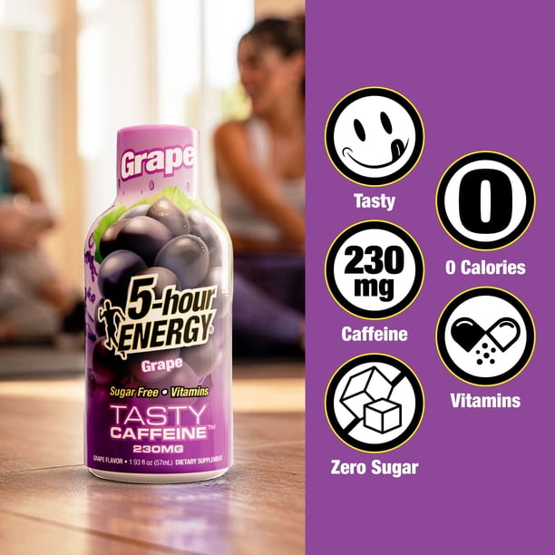 5-hour ENERGY Shot, Extra Strength, Grape 1.93 oz., 24 pk