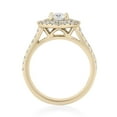 thumbnail image 3 of 1.50 CT. T.W. Round Cut Double Halo Diamond Ring in 18K Gold, 3 of 4