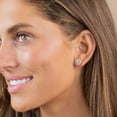thumbnail image 5 of 0.46 CT. T.W. Diamond Round/Baguette Earrings in 14K Gold, 5 of 7