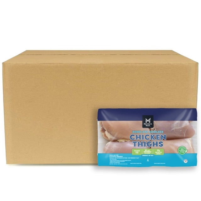 Member's Mark Boneless Skinless Chicken Thighs, Case, priced per pound