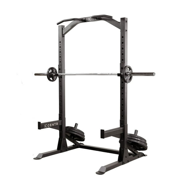 Centr Half Rack with 300 Olympic Weight Set