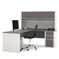 thumbnail image 1 of Bestar Connexion OfficePro 93000 L-Shaped Desk with Hutch, 1 of 3