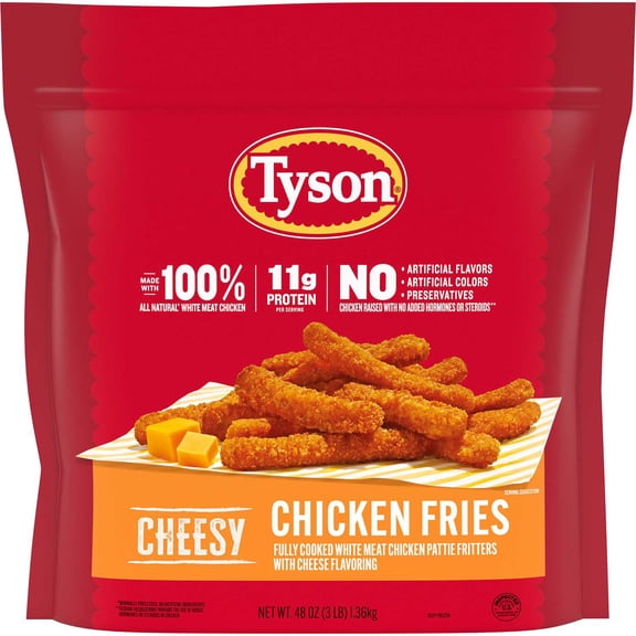 Tyson Cheesy Chicken Fries, Frozen, 48 oz.
