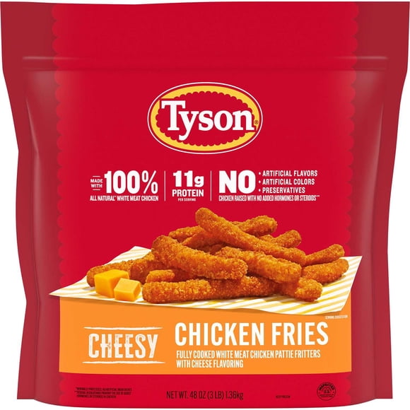 Tyson Cheesy Chicken Fries, Frozen, 48 oz.