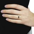 thumbnail image 4 of Baguette Cut Gemstone and 0.10 CT. T.W. Diamond Ring in 14K Gold, 4 of 4