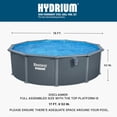 thumbnail image 11 of Bestway Hydrium Fastlatch 16' x 52" Round Steel Wall Above Ground Pool, 11 of 17