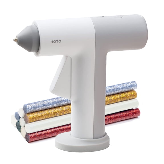 HOTO Cordless Hot Glue Gun with 10 Glue Sticks