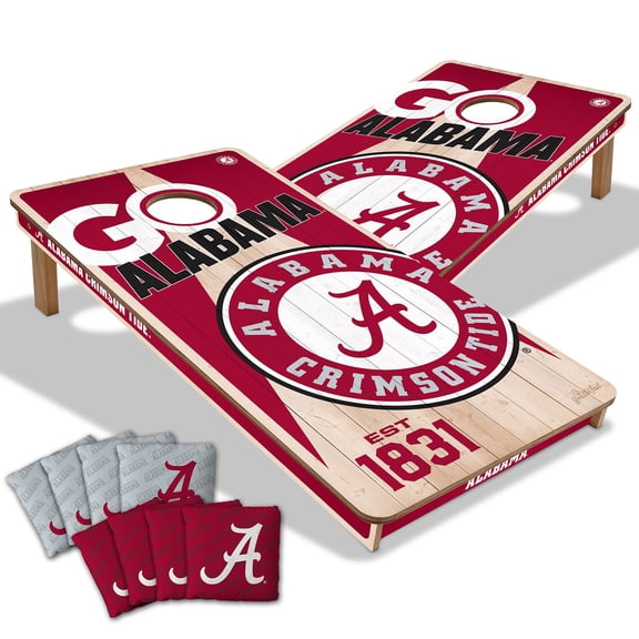 YouTheFan Alabama Crimson Tide 2'x4' Cornhole Board Set