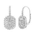 thumbnail image 3 of 1.50 CT. T.W. Halo Diamond Dangle Earrings in 14K Gold, 3 of 5