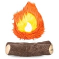 thumbnail image 3 of Orvis Pet Outdoor 3 Piece Toy Set, with Campfire Plush, Lantern Tug Toy, and Removable Marshmallow Floating Stick, 3 of 9