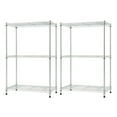 thumbnail image 1 of TRINITY BASICS EcoStorage 3-Tier NSF Wire Shelving, 23.2" W x 13.4" D x 35.6" H, 2 Pack, 1 of 16