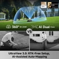thumbnail image 4 of MOVA LiDAX Ultra 3000 AWD Robot Lawn Mower Wire Free RTK Free for up to 0.75 Acre*Dual Maps, 360° 3D LiDAR & AI Dual Vision Mapping, Robotic Mower with 4G, for 80% Slopes, Cutting Height 1.2”–3.9“, 4 of 9