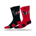 thumbnail image 1 of Houston Texans Adult 2-Pack Crew Socks, 1 of 3