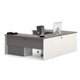 thumbnail image 3 of Bestar Connexion OfficePro 93000 2-Drawer U-Shaped Bow-Front Desk, 3 of 4
