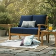 thumbnail image 4 of Cambridge Casual Sonoma Teak Deep Seating Patio Set, 7pc, 4 of 9