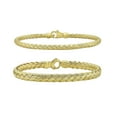 thumbnail image 6 of Textured Weaved Bangle in 14K Yellow Gold, 6 of 6