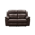 thumbnail image 16 of Manhattan 3-Piece Top-Grain Leather Reclining Set, 16 of 20