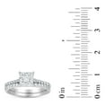 thumbnail image 4 of 0.75 CT. T.W. Round Cut Cluster Diamond Ring & Band Set in 14K Gold, 4 of 4