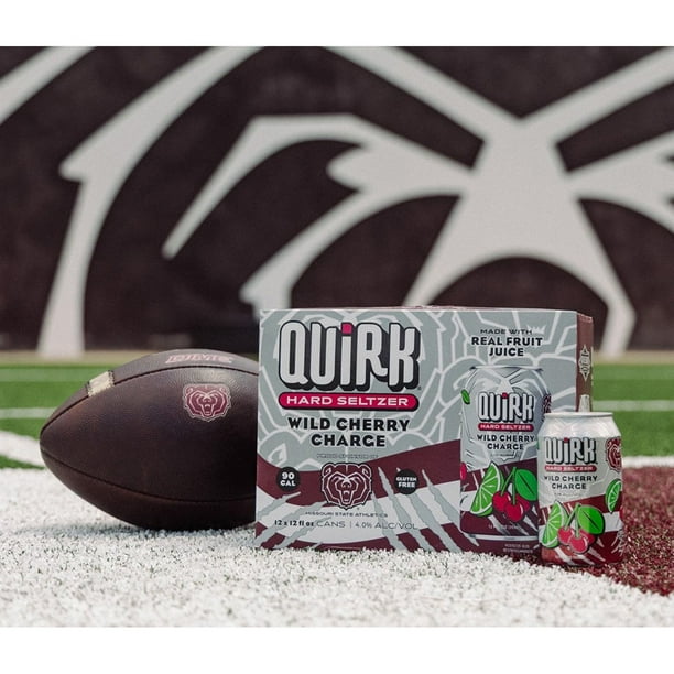 Quirk Wild Cherry Charge MSU Hard Seltzer, 12 fl. oz. can, 12 pk