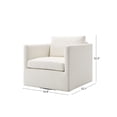 thumbnail image 2 of Marlow Fabric Swivel Chair, 2 of 9