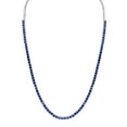 thumbnail image 1 of Round Cut Lab Created Gemstone Tennis Necklace in Sterling Silver, 1 of 7