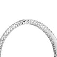 thumbnail image 4 of Hoop Earring and Bangle Bracelet Set in Sterling Silver, 4 of 8