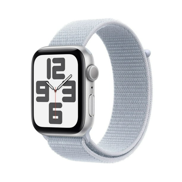 スマホアクセサリー Apple Watch SE 44mm Apple Watch SE 44MM Silver GPS, 44mm, Silver Aluminum Case, Blue