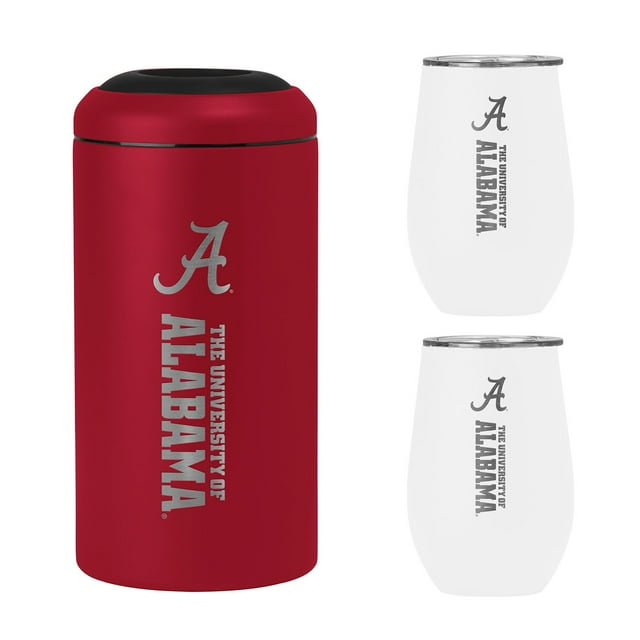 NCAA Stainless Steel Wine Chiller and Tumbler Set