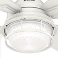 thumbnail image 10 of Hunter 52" Ocala Fresh White Outdoor Damp Rated Ceiling Fan with LED Light Kit and Pull Chain, 10 of 13