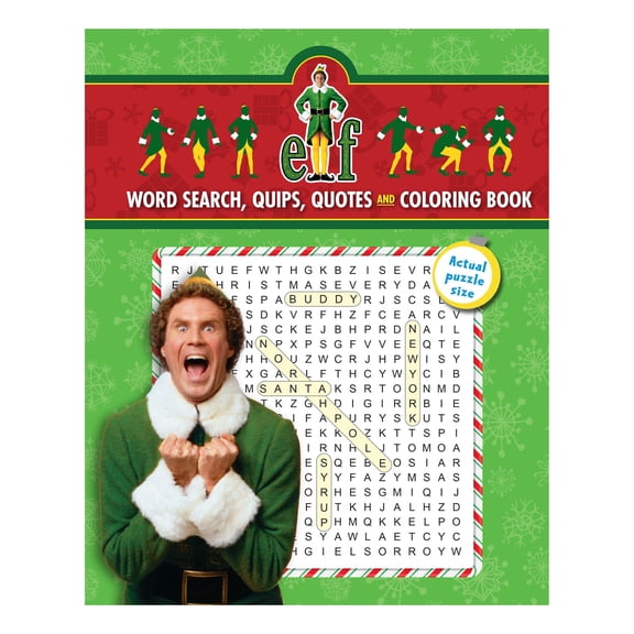Elf Word Search, Quips, Quotes and Coloring Book by Thunder Bay Press, Flexibound