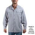 thumbnail image 6 of Habit Men's Long Sleeve 50+ UPF Fishing Shirt, 6 of 9