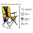 thumbnail image 3 of Logo Brands West Virginia Mountaineers Hard Arm Chair, 3 of 6